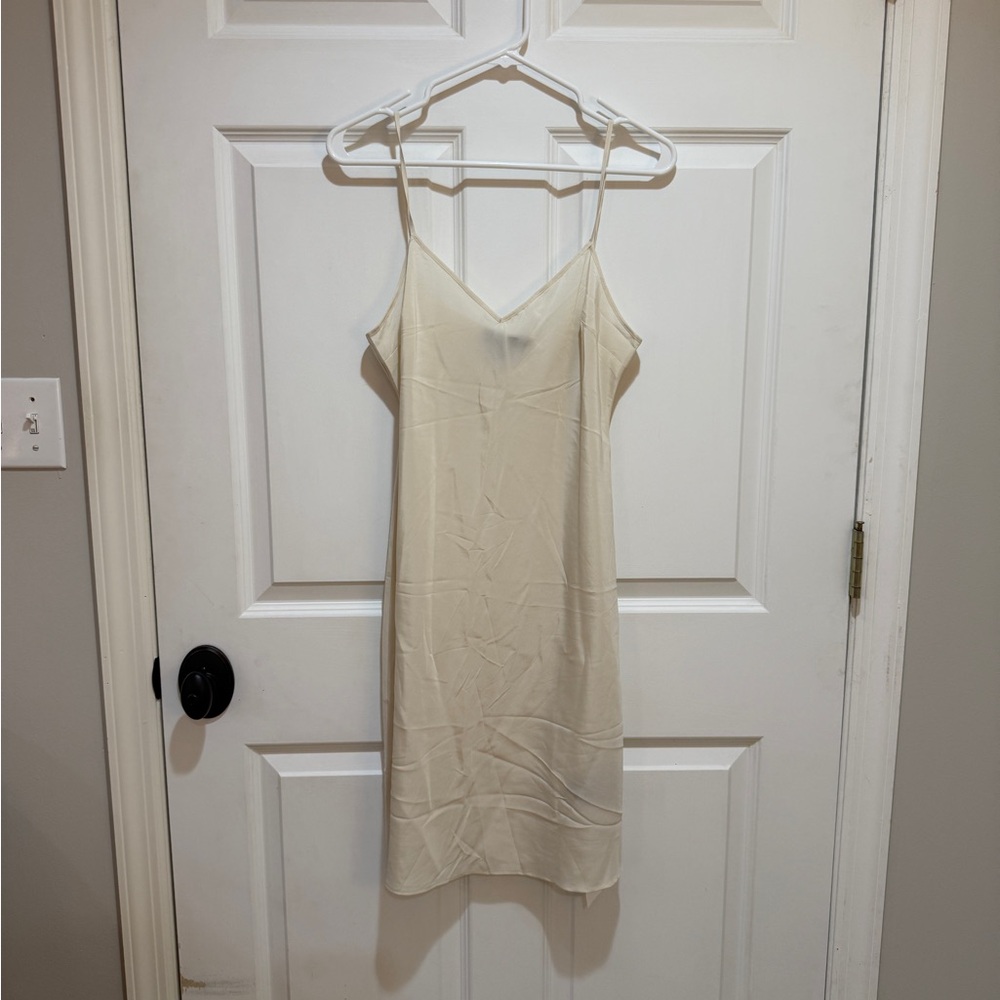 Burberry Cream Slip Dress